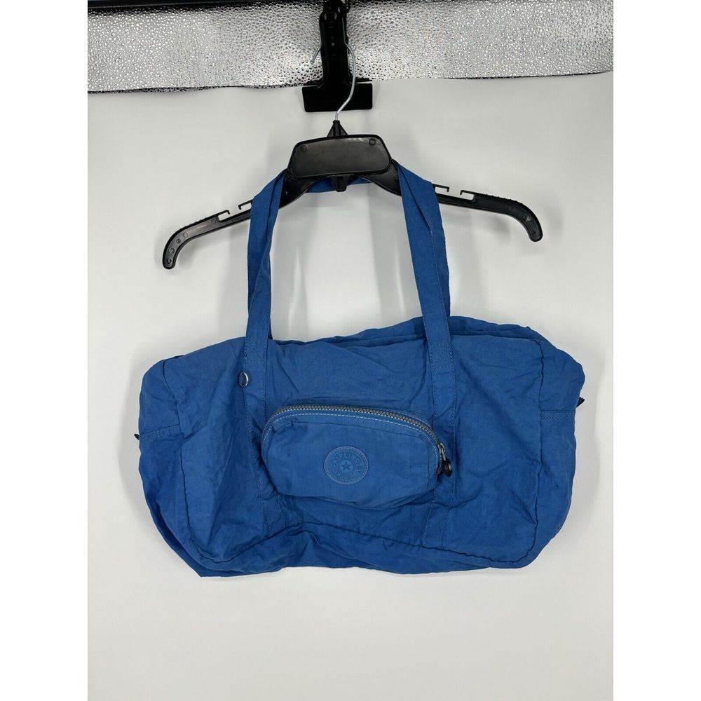 Kipling Overnight Travel Duffle Bag Lightweight Carry On Blue‎ Zipper Pockets
